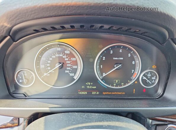 5UXKR0C5XG0P32621 2016 BMW X5 Black Widok zestawu wskaźników