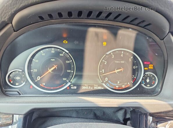 5UXKR0C5XG0S85255 2016 BMW X5 Black Вид щитка приладів