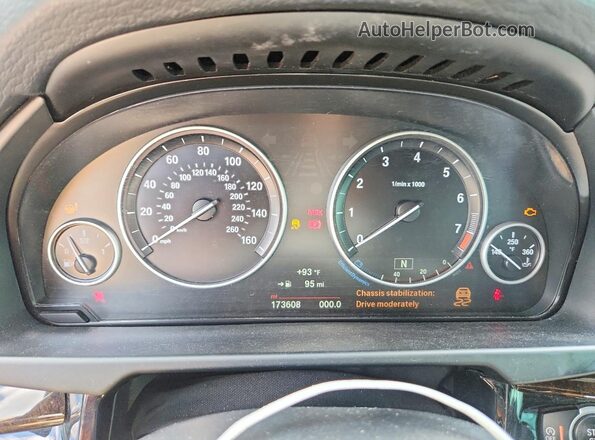 5UXKR2C31H0U24295 2017 BMW X5 Gray Vista del cuadro de instrumentos
