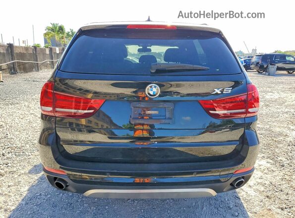 5UXKR2C35H0X06407 2017 BMW X5 Black უკანა ხედი