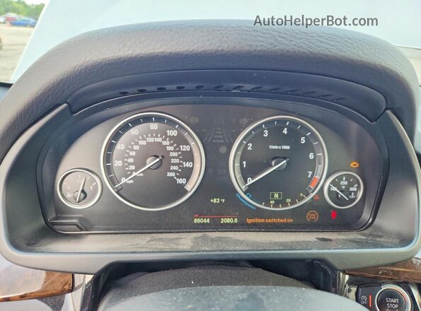 5UXKR2C37H0X07087 2017 BMW X5 Silver Vista del cuadro de instrumentos