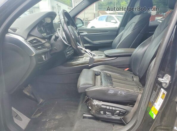 5UXKR2C38H0X03744 2017 BMW X5 Black Widok wnętrza z przodu