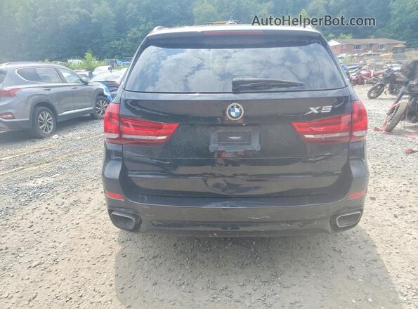 5UXKR2C38H0X03744 2017 BMW X5 Black Widok z tyłu