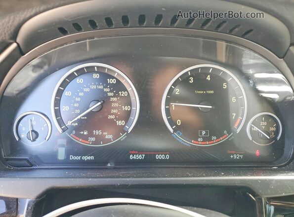 5UXKR2C39H0X04563 2017 BMW X5 Blue Vista del cuadro de instrumentos