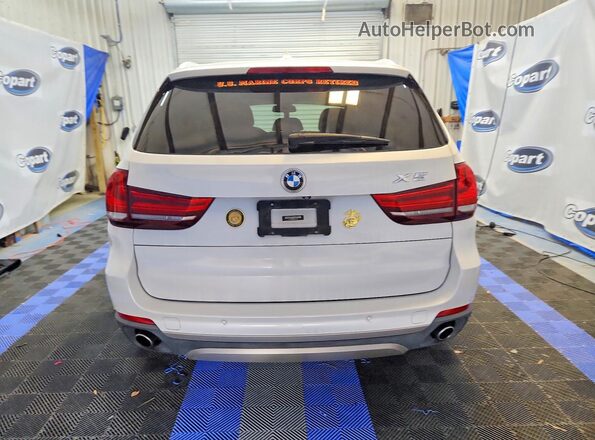 5UXKR2C39H0X04885 2017 BMW X5 White Vista trasera