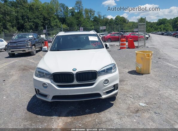 5UXKR2C50J0Z20180 2018 BMW X5 White წინა პანელის ხედი