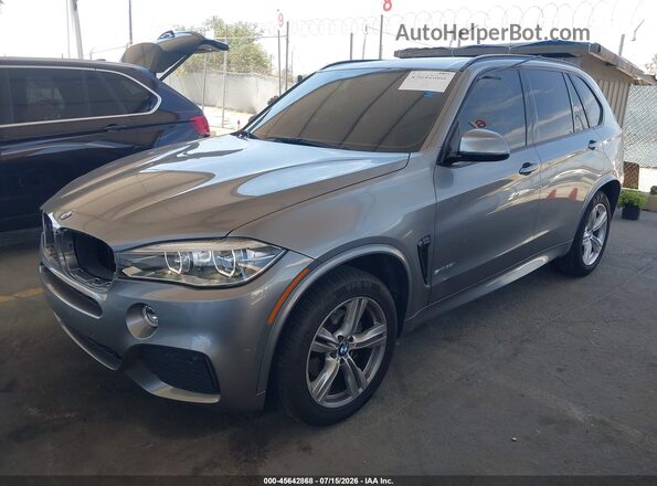 5UXKR2C51G0R72152 2016 BMW X5 Gray წინა მარცხენა ხედი სამი მეოთხედიდან