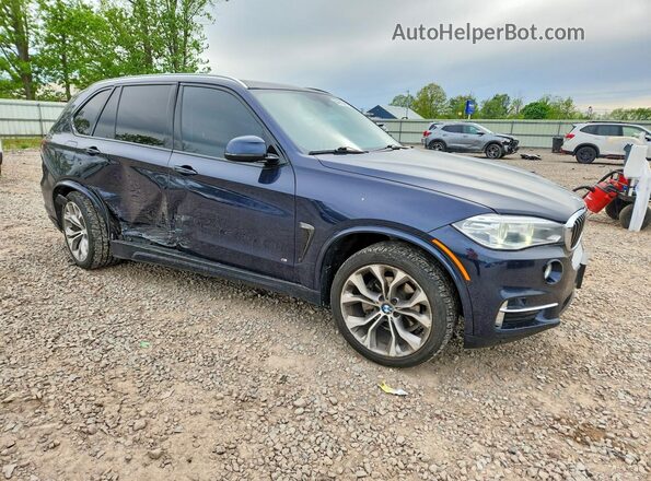 5UXKR2C51G0R72197 2016 BMW X5 Синий Передняя правая четверть