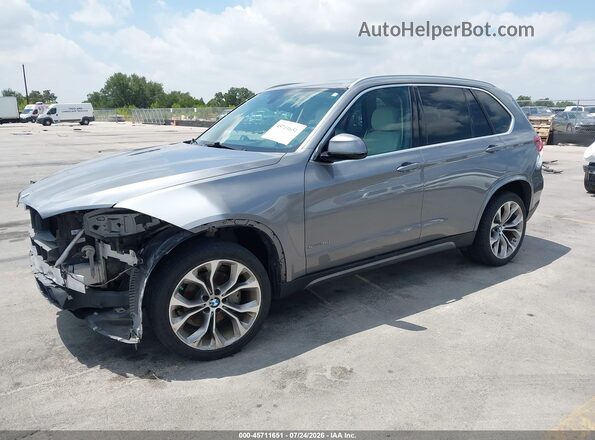 5UXKR2C54G0H42236 2016 BMW X5 Gray Առջևի ձախ երեք քառորդ տեսարան