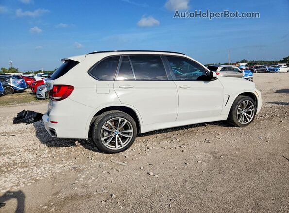 5UXKR2C54H0U20744 2017 BMW X5 White Задня права чверть