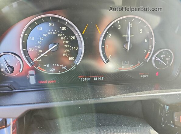 5UXKR2C54H0U20744 2017 BMW X5 White Вид щитка приладів