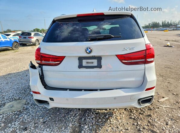 5UXKR2C54H0U20744 2017 BMW X5 White Вид ззаду