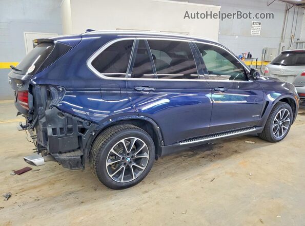 5UXKR2C54J0X09984 2018 BMW X5 Синий Задняя правая четверть