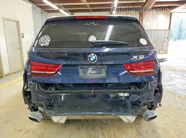 5UXKR2C54J0X09984 2018 BMW X5 Синий Вид сзади