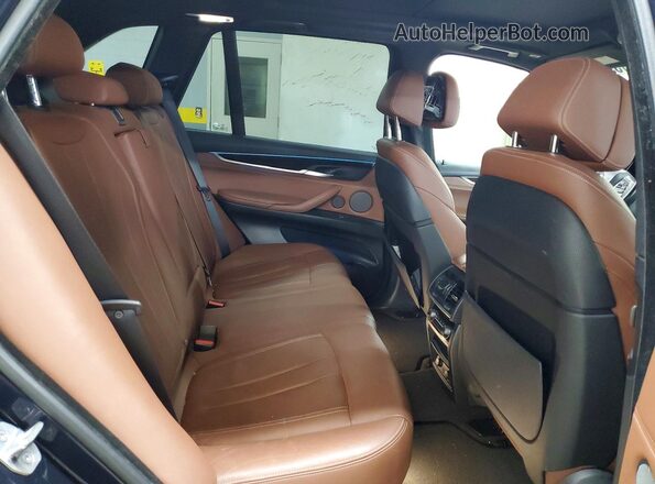 5UXKR2C54J0X09984 2018 BMW X5 Синий Вид задней части салона