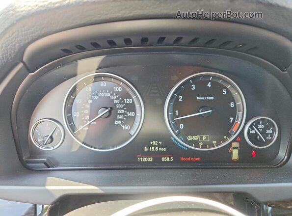 5UXKR2C57G0U17240 2016 BMW X5 Синий Вид щитка приборов