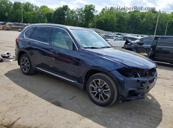5UXKR6C3XH0U12931 2017 BMW X5 Blue Передня права чверть