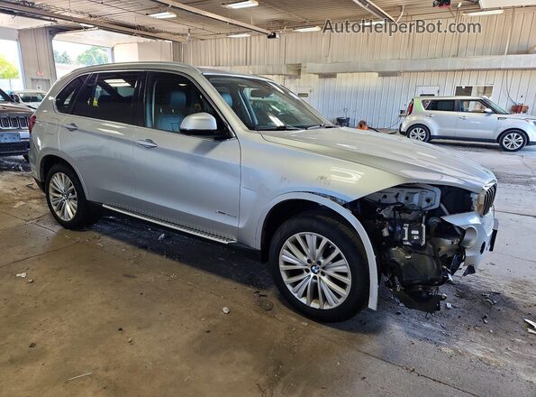 5UXKS4C50G0N14764 2016 BMW X5 Silver Передня права чверть