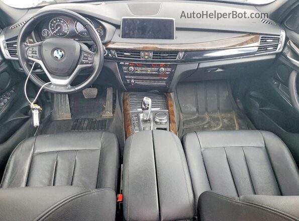 5UXKT0C33H0S80917 2017 BMW X5 White Dashboard view