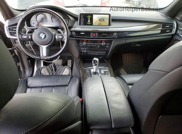 5UXKT0C37H0V96370 2017 BMW X5 Black წინა პანელის ხედი