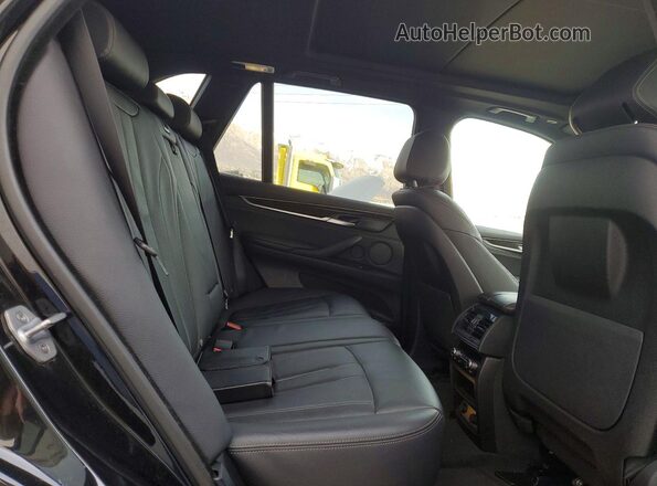 5UXKT0C37H0V96370 2017 BMW X5 Black უკანა სავარძლების ხედი