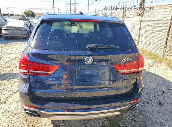 5UXKT0C39H0V97939 2017 BMW X5 Blue Հետևի տեսք