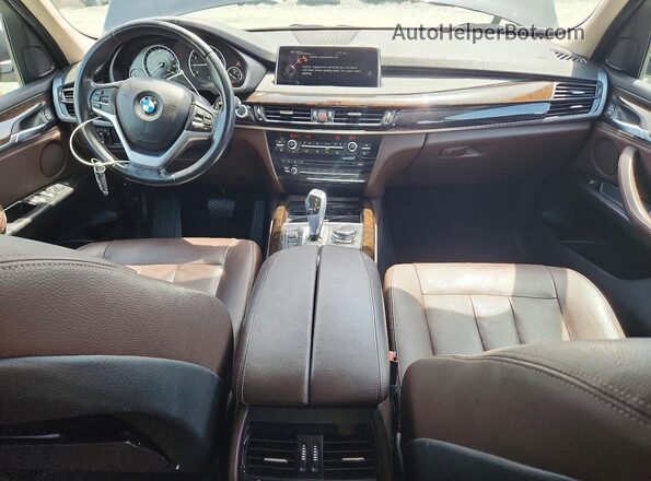 5UXKT0C50G0S75738 2016 BMW X5 Black Вид панелі приладів