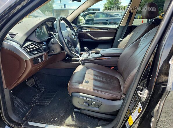5UXKT0C50G0S75738 2016 BMW X5 Black Вид салону спереду