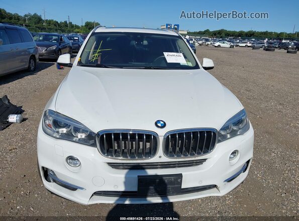 5UXKT0C52G0S78446 2016 BMW X5 White Вид щитка приладів