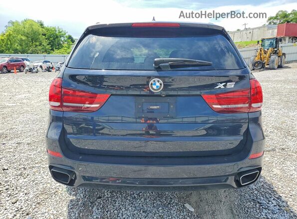 5UXKT0C52J0V99877 2018 BMW X5 Blue Հետևի տեսք