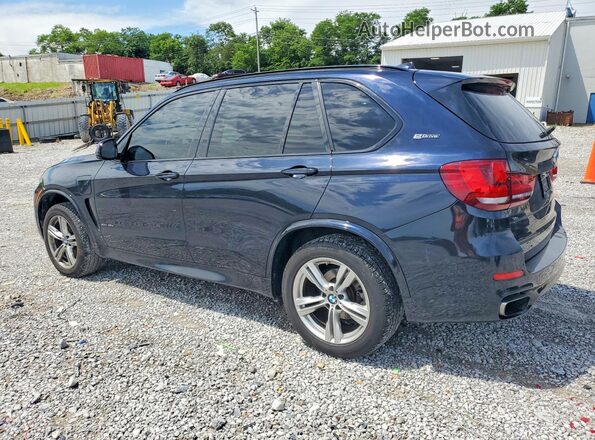 5UXKT0C52J0V99877 2018 BMW X5 Blue Հետևի ձախ