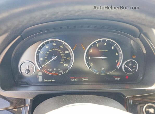 5UXKT0C53G0F74708 2016 BMW X5 Brown Вид щитка приладів