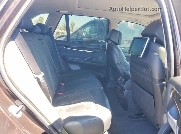 5UXKT0C53G0F74708 2016 BMW X5 Brown Вид задніх сидінь