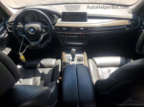 5UXKT0C53G0F74708 2016 BMW X5 Brown Вид панелі приладів