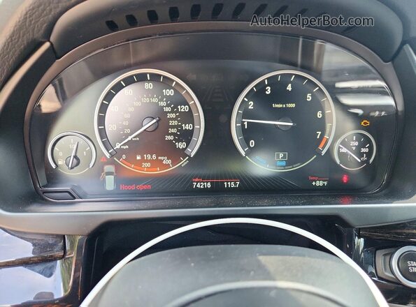 5UXKT0C53J0V98270 2018 BMW X5 Черный Вид щитка приборов