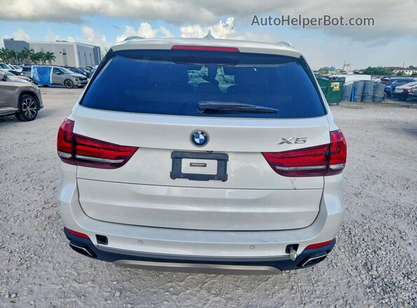 5UXKT0C54J0W02634 2018 BMW X5 White უკანა ხედი