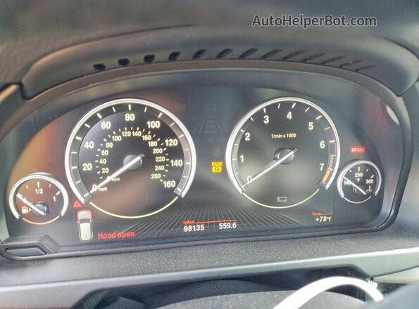 5UXKT0C55G0S77081 2016 BMW X5 Gray Вид щитка приладів
