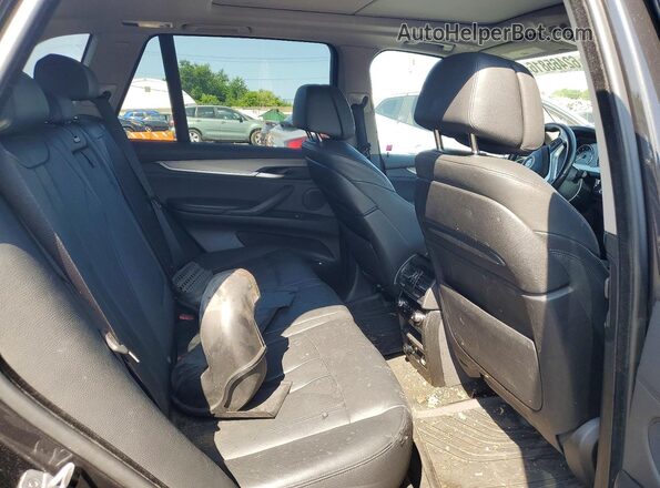 5UXKT0C55G0S77081 2016 BMW X5 Gray Вид задньої частини салону