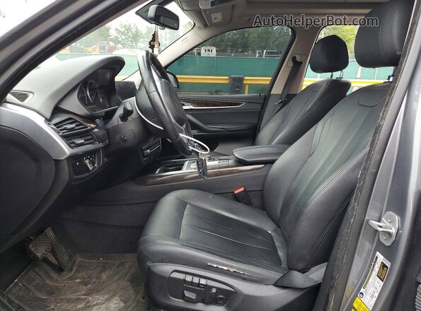 5UXKT0C56G0S75162 2016 BMW X5 Gray Вид салону спереду