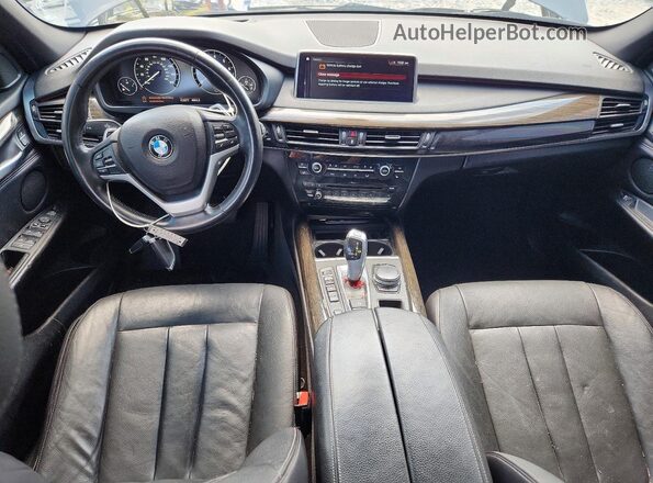 5UXKT0C58J0V98233 2018 BMW X5 Black წინა პანელის ხედი
