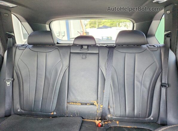5UXKT0C58J0V98233 2018 BMW X5 Black უკანა სავარძლების ხედი