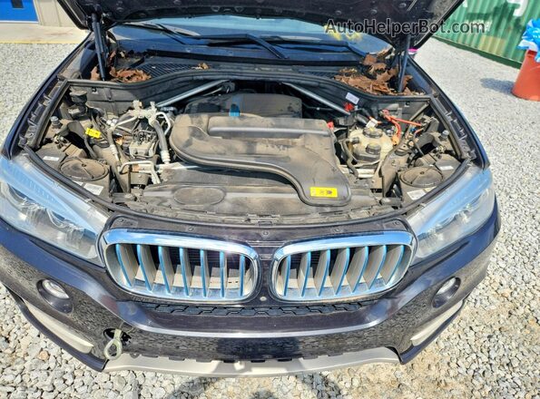 5UXKT0C58J0V98233 2018 BMW X5 Black ძრავის განყოფილების ხედი