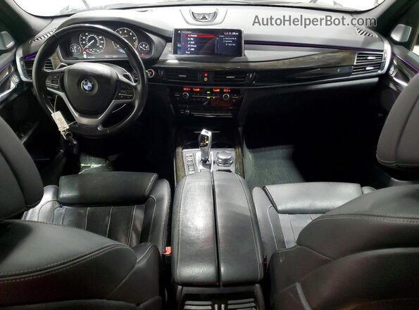 5UXKT0C58J0W00367 2018 BMW X5 Silver Առջևի վահանակի տեսք