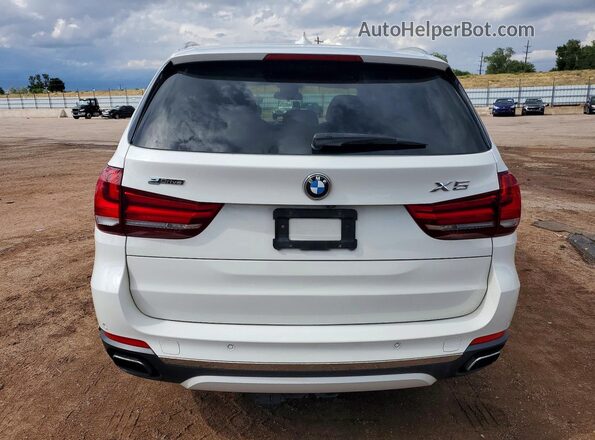 5UXKT0C59G0S75382 2016 BMW X5 White Vista trasera