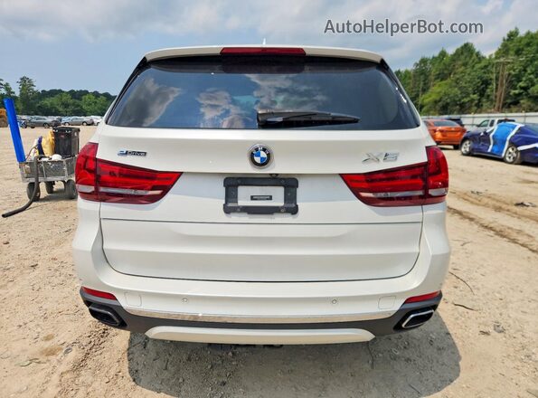 5UXKT0C59G0S75558 2016 BMW X5 White Հետևի տեսք