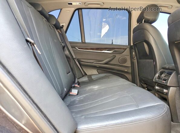 5UXKT0C59G0S75849 2016 BMW X5 Gray უკანა სალონის ხედი