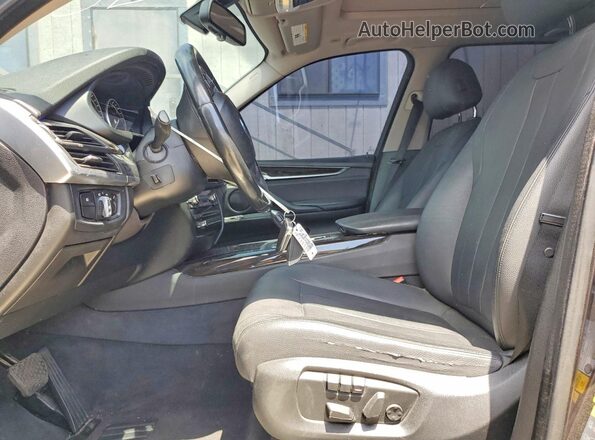 5UXKT0C59G0S75849 2016 BMW X5 Gray წინა სალონის ხედი