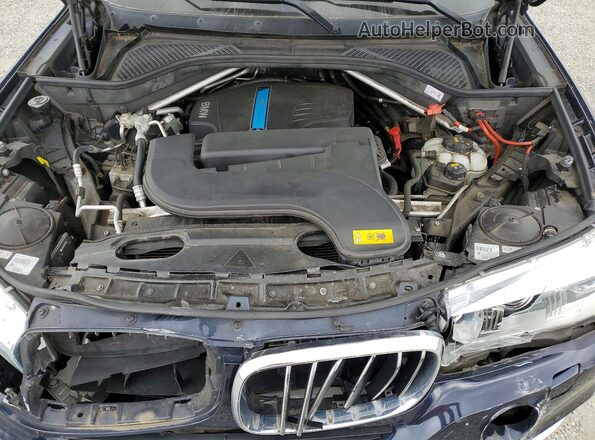 5UXKT0C5XG0S76735 2016 BMW X5 Blue Вид підкапотного простору