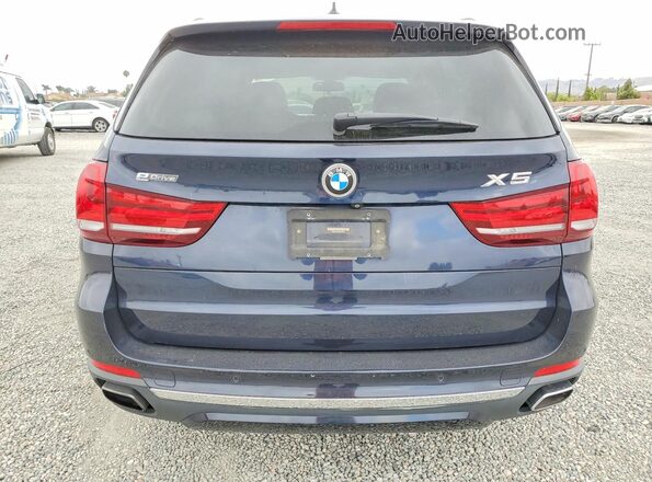 5UXKT0C5XG0S76735 2016 BMW X5 Blue Вид ззаду