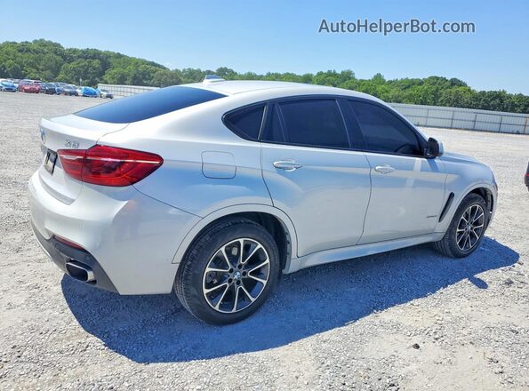 5UXKU0C36H0G68949 2017 BMW X6 Silver Հետևի աջ